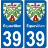 39 Penmarch escudo de armas de la etiqueta engomada de la placa de pegatinas de la ciudad