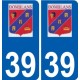 39 Penmarch logo autocollant plaque stickers ville