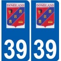 39 Penmarch logotipo de la etiqueta engomada de la placa de pegatinas de la ciudad