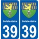 39 Penmarch coat of arms sticker plate stickers city