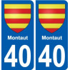 40 Penmarch stemma adesivo piastra adesivi città
