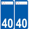 40 Penmarch logotipo de la etiqueta engomada de la placa de pegatinas de la ciudad