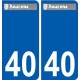40 Penmarch logo autocollant plaque stickers ville