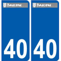 40 Penmarch logotipo de la etiqueta engomada de la placa de pegatinas de la ciudad