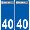 40 Penmarch logo sticker plate stickers city