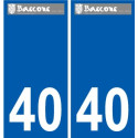 40 Penmarch logotipo de la etiqueta engomada de la placa de pegatinas de la ciudad