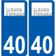 40 Penmarch logo autocollant plaque stickers ville