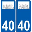 40 Penmarch logo autocollant plaque stickers ville