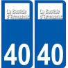 40 Penmarch logotipo de la etiqueta engomada de la placa de pegatinas de la ciudad
