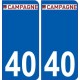 40 Penmarch logo autocollant plaque stickers ville