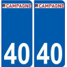 40 Penmarch logotipo de la etiqueta engomada de la placa de pegatinas de la ciudad
