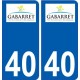 40 Penmarch logo sticker plate stickers city
