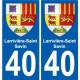40 Penmarch coat of arms sticker plate stickers city