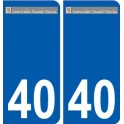 40 Penmarch logo autocollant plaque stickers ville