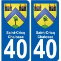 40 Penmarch escudo de armas de la etiqueta engomada de la placa de pegatinas de la ciudad