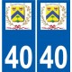 40 Penmarch logo autocollant plaque stickers ville