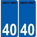 40 Penmarch logo autocollant plaque stickers ville