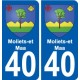 40 Penmarch blason autocollant plaque stickers ville