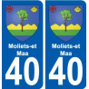 40 Penmarch coat of arms sticker plate stickers city