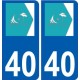 40 Penmarch logo autocollant plaque stickers ville
