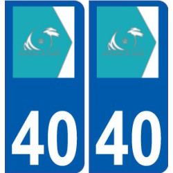 40 Penmarch logotipo de la etiqueta engomada de la placa de pegatinas de la ciudad