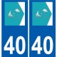 40 Penmarch logo sticker plate stickers city