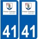 41 Penmarch logo autocollant plaque stickers ville