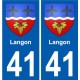 41 Penmarch blason autocollant plaque stickers ville