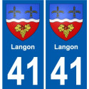 41 Penmarch coat of arms sticker plate stickers city