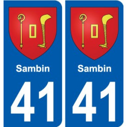 41 Penmarch escudo de armas de la etiqueta engomada de la placa de pegatinas de la ciudad