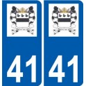 41 Penmarch logotipo de la etiqueta engomada de la placa de pegatinas de la ciudad