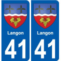 41 Penmarch coat of arms sticker plate stickers city