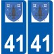 41 Penmarch logotipo de la etiqueta engomada de la placa de pegatinas de la ciudad