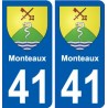 41 Penmarch coat of arms sticker plate stickers city