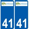 41 Penmarch logo autocollant plaque stickers ville