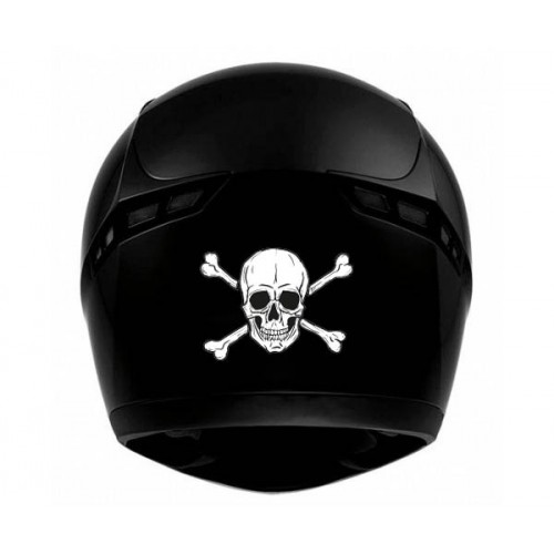 Decal adesivi teschio Testa skull casco moto adesivo