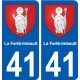 41 Penmarch stemma adesivo piastra adesivi città