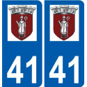 41 Penmarch logotipo de la etiqueta engomada de la placa de pegatinas de la ciudad