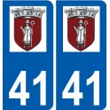 41 Penmarch logotipo de la etiqueta engomada de la placa de pegatinas de la ciudad