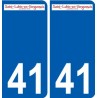41 Penmarch logotipo de la etiqueta engomada de la placa de pegatinas de la ciudad