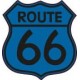 Route 66 opaque - autocollant sticker voiture moto