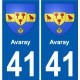 41 Penmarch coat of arms sticker plate stickers city