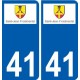 41 Penmarch logo autocollant plaque stickers ville