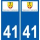 41 Penmarch logotipo de la etiqueta engomada de la placa de pegatinas de la ciudad