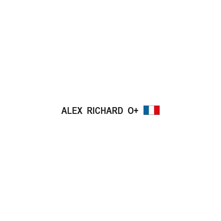 Autocollant sticker Identité pour casque de moto