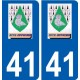 41 Penmarch logo sticker plate stickers city