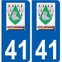 41 Penmarch logotipo de la etiqueta engomada de la placa de pegatinas de la ciudad