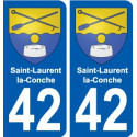 42 Penmarch stemma adesivo piastra adesivi città