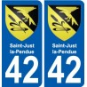 42 Penmarch stemma adesivo piastra adesivi città