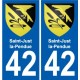 42 Penmarch blason autocollant plaque stickers ville